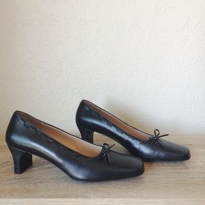 Salvatore Ferragamo Square-Toe Heel - Leather